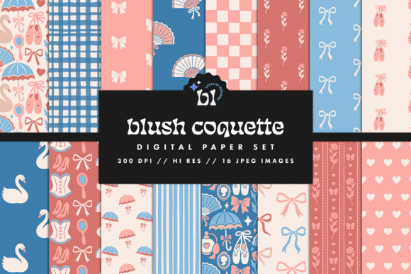 Blush Coquette Digital Paper: A Creative Must-Have