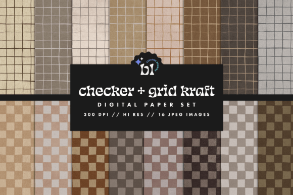 Checker Grid Kraft Digital Paper: A Strategic Tool for Creative and Professional Projects
