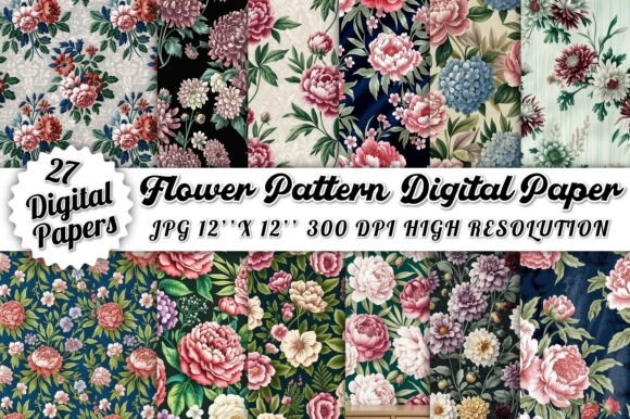Enhancing Creativity with Flower Pattern Digital Paper: A Designer’s Essential Toolkit