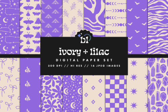 Ivory Lilac Digital Paper: A Creative Staple for Designers