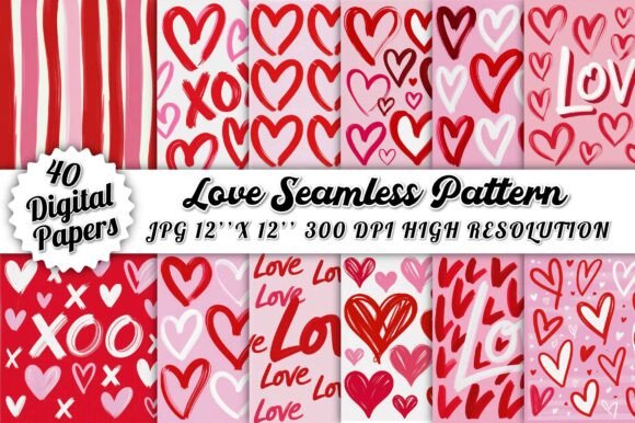 Love Seamless Pattern: Creative Uses for Romantic Designs