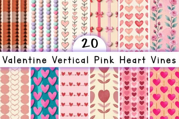 Valentine Vertical Pink Heart Vines: A Creative Solution for Your Valentine’s Day Projects